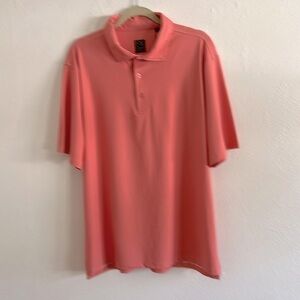 Fusion Grand Slam Coral Short Sleeve Polo Golf Shirt Size M